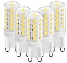 SNQ - G9 led 3 w Warmweiß 3000 k, G9 LED-Lampen 350 lm, entspricht 28 w 40 w Halogenlampe, 5 Stück