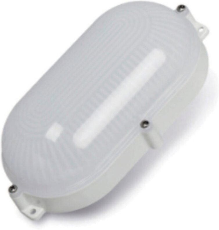 EDM - Wandleuchte außen led oval 9w ip65 4000k 22x12x6cm tageslicht