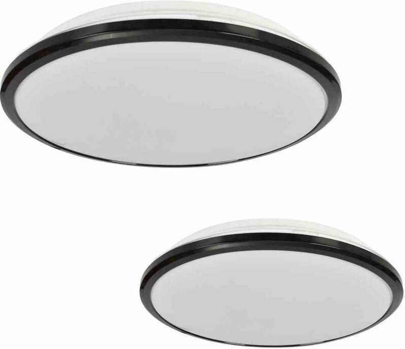 TERMA SCHWARZ 18W LED IP44 Deckenleuchte Ø280 mm