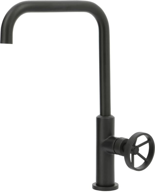 Thermador - Spültischarmatur mit hohem Auslauf im Industriestil Schwarz VAT13N