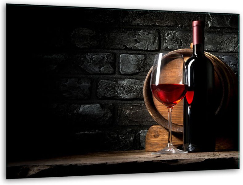 Glashakkungsbrettänder 40x30 wein