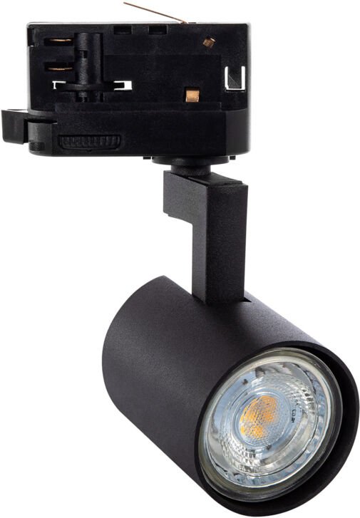 Efectoled - 3-Phasenstromschiene Strahler Jiuk für Glühbirne GU10 Schwarz