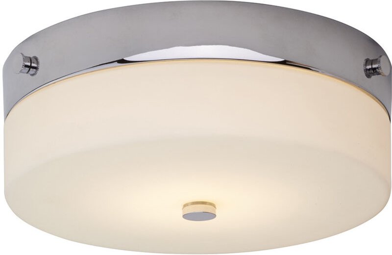Elstead Tamar - 1 Light Medium Flush Light - Chrom poliert