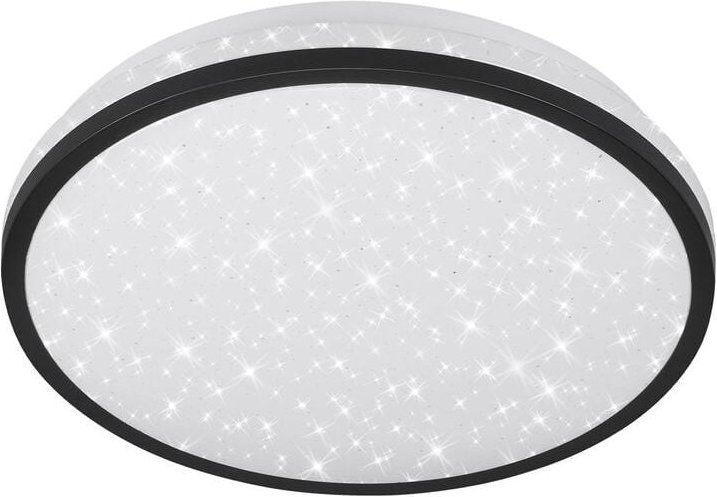 Telefunken - led Deckenleuchte Bewegungsmelder Sternendekor 16W schwarz Ø28cm