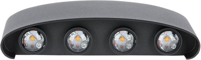 7W LED-Wandleuchte, Doppelstrahl, Schwarz, Gehäuse, Naturweiß, IP65 - V-tac