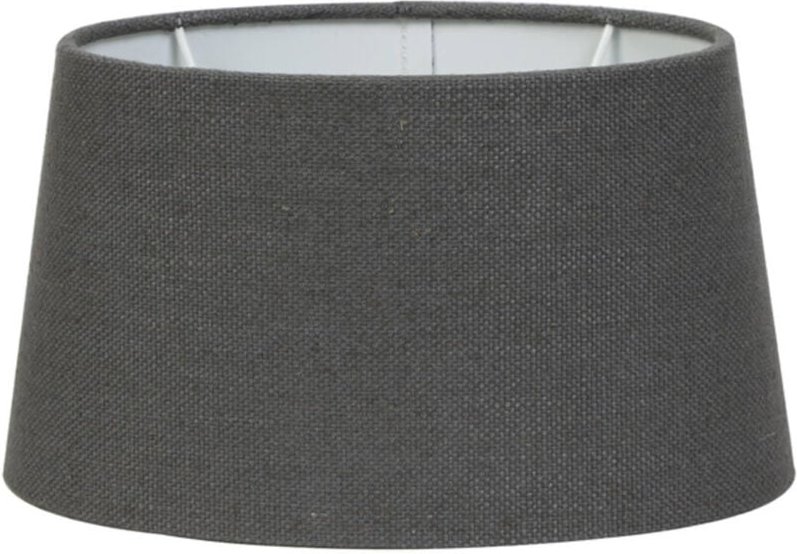 Lampenschirm - Livigno - grau - textil - E27 - - Light&living
