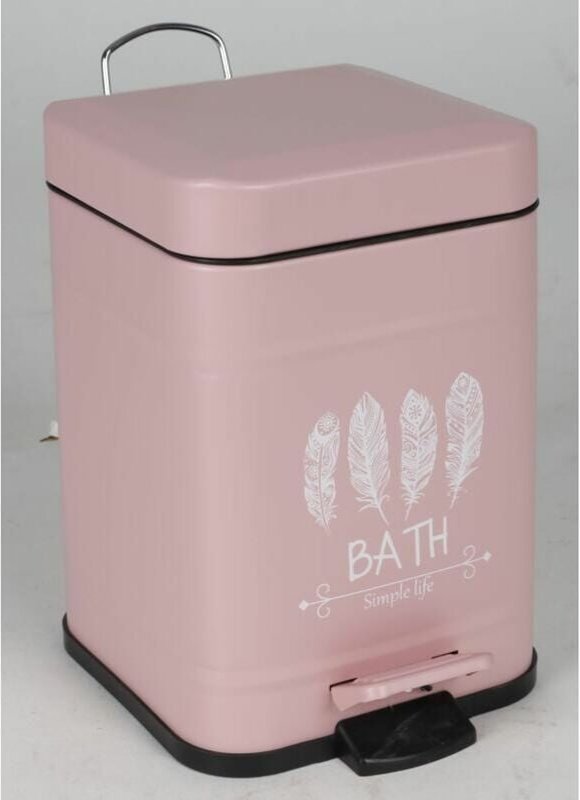 Buri - 6x Treteimer 3l Kosmetikeimer Mülleimer Müll Küche Haushalt Bad wohnen neu top