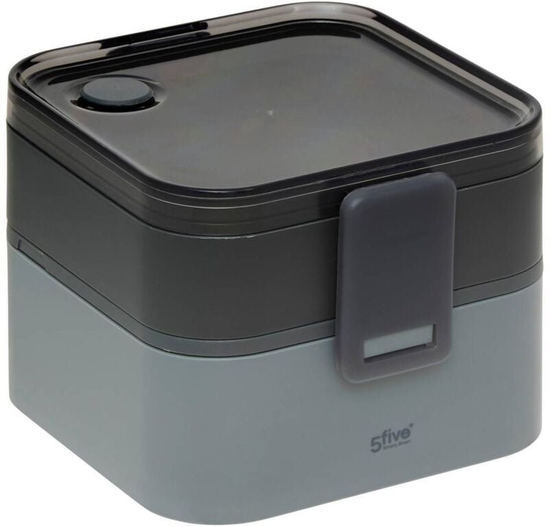 5five Simply Smart - Lunchbox 2 fächer grau 1.5l 360 aus polypropylen - 5five