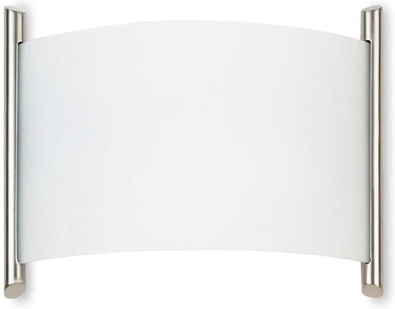 Wandleuchte ip20 niza e27 60w nickel seidenmatt