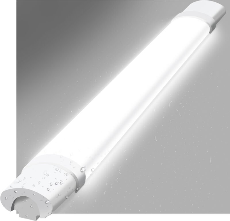Deckenleuchte led Feuchtraumleuchte 90CM -Deckenlampe Led Röhre 24W 3000LM Kellerlampe IP65 Wasserfest 5000K Werkstattla...