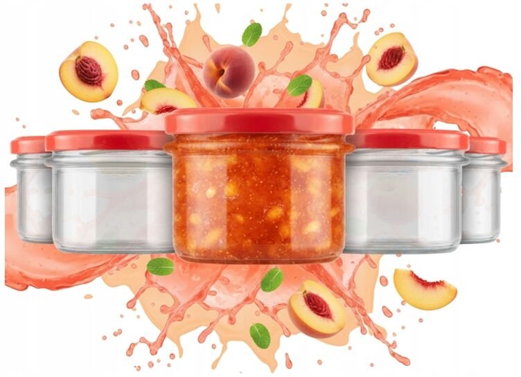 50x GLASGLAS 235 ML HONIGMARMELADE PILZE PATE-GLAS Konfitüren Desserts