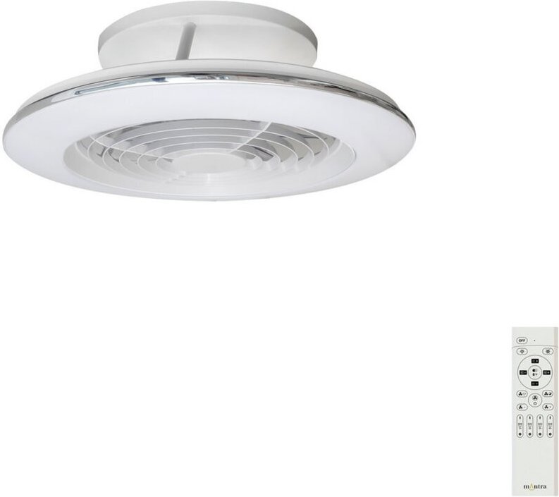 Alisio mini 70+30w 2700-5000k weiß - 7493 led deckenleuchte mit ventilator - Mantra