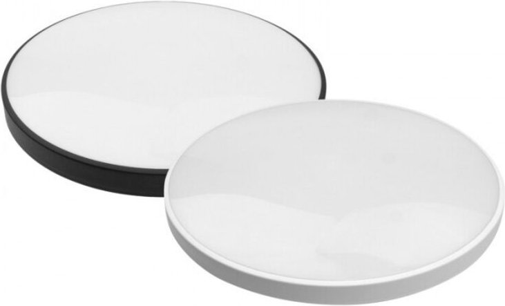 Runde Deckenleuchte 38 cm mit zwei weißen und schwarzen Rahmen LED 32W EC20508 Ecolight