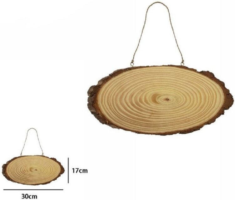 Trade Shop Traesio - Trade Shop - verfügbar naturaler legno base tronco entwicklung oder nach end 30X17CM 72104 -