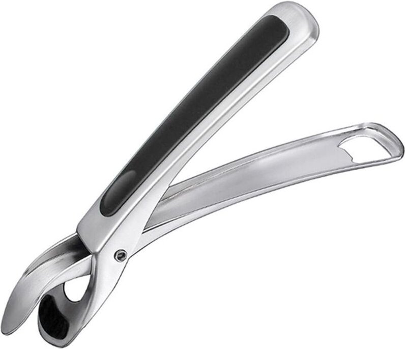 Hitzebeständige Schüsselzange mit hitzebeständigem Griff, 18,5 x 8,5 cm.