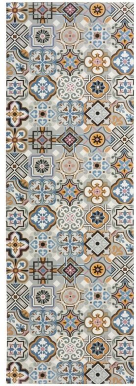Küchenläufer Marrakesch blau-grau, 50 x 150 cm - Andiamo