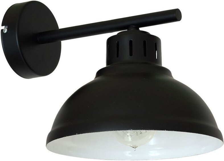 Wandlampe Metall E27 Schwarz Wandleuchte
