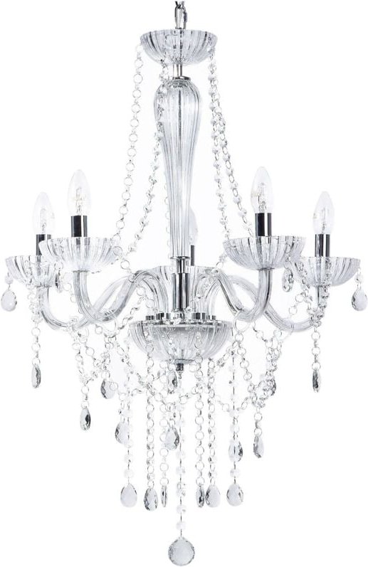 Kronleuchter LOCONE Kristall Silber