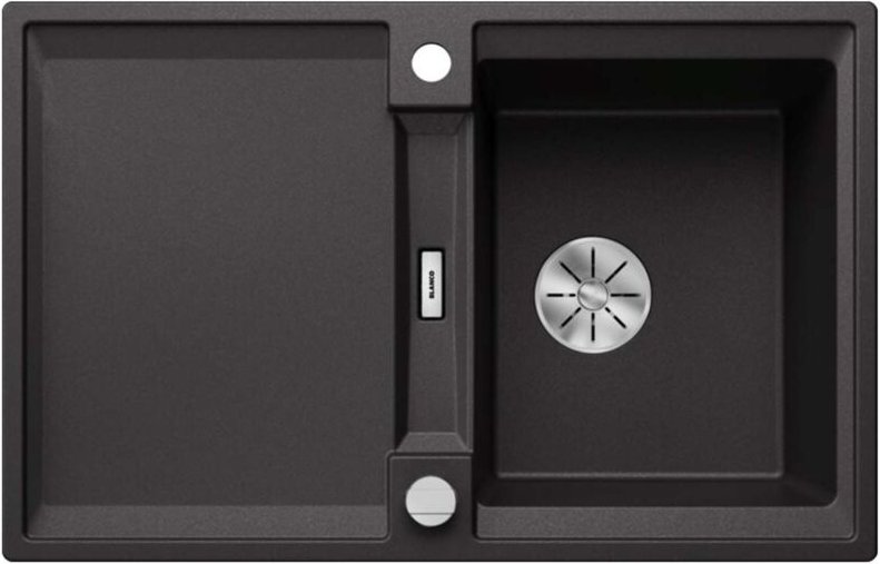 Blanco Adira - Silgranitspüle, 78x50 cm, mit Ablaufsteuerung und Zubehör, InFino, Anthrazit 527586