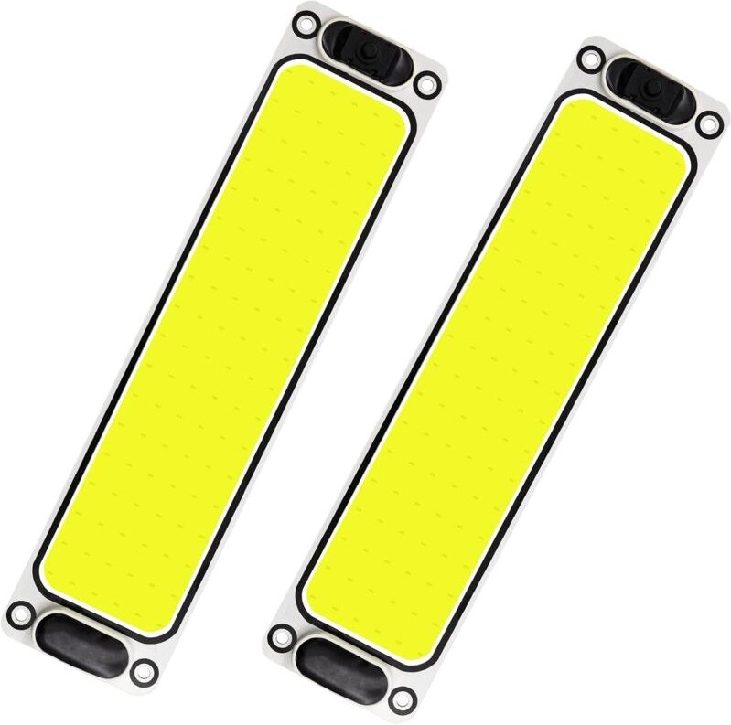 Set mit 2 COB 108 LED-Innenraumleuchten, 12V/24V Innenbeleuchtung mit Ein-/Ausschalter für Auto, Wohnmobil, Boot, Transp...