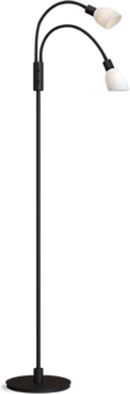 0 TaskFloorLampBlack,OpalGlass,SwitchOnLampFoot2xG9