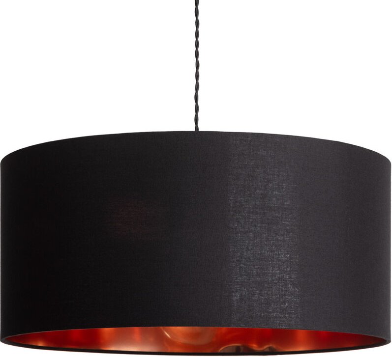 Pendelleuchte Textil Reflect Schwarz