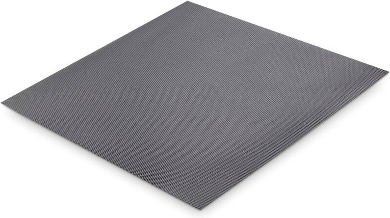 Emuca Antirutschmatte für Schubladen, Minirhombus, Länge 20 m x 480 mm, Kunststoff, Anthrazitgrau