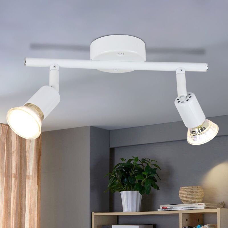 Led Deckenstrahler Schwenkbar GU10 Deckenleuchte weiß Gbly Deckenspots 2 Flammig Wandleuchten Bad Deckenlampe Küchen Flu...