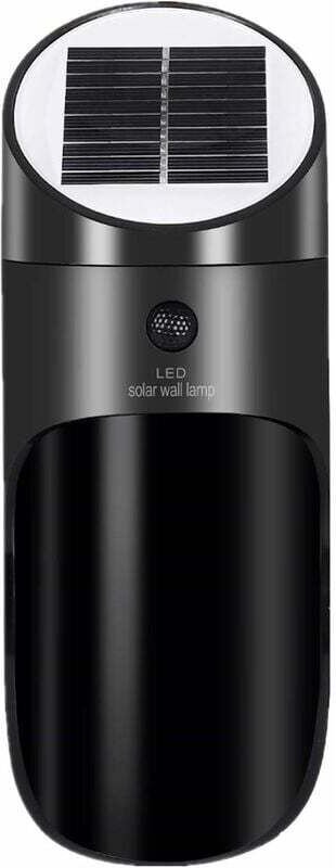 Solar-Außenleuchte mit Bewegungsmelder, kabellose, wasserdichte Solar-Wandleuchte, 120°-Weitwinkel, 4 m Erfassungsbereic...