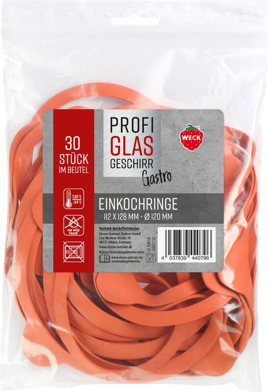 Thumbnail - Weck - 30er Beutel Gummiringe 112 x 128 mm ø 120 mm 76136