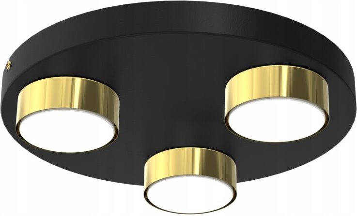 Led-Deckenleuchte Polnisch Modern Schwarz Gold Lampe