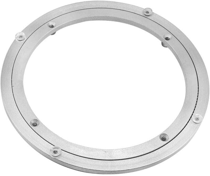 Lazy Susan-Drehteller aus Aluminiumlegierung, robuster Lazy Susan, Drehteller mit drehbarem Lager, glatter runder Esstis...