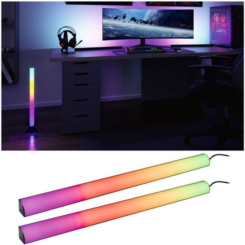 Paulmann Licht - Paulmann Entertain led Lightbar Dynamic rgb 60,5cm 2er Set dimmbar led Lightbar