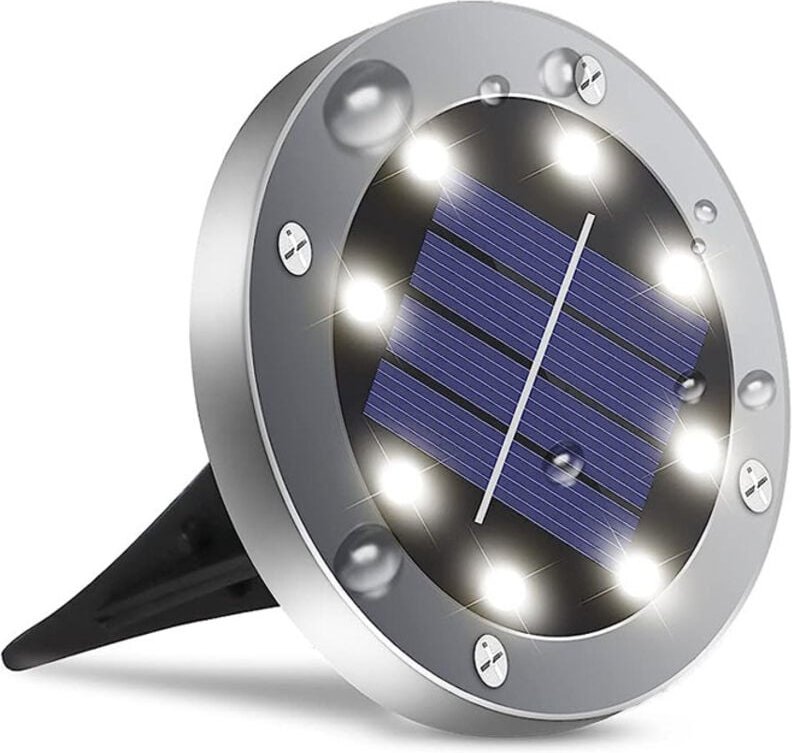 8er-Pack wasserdichte Solarleuchten für den Außenbereich, Solar-Gartenleuchten, Landschaftsbeleuchtung für Außenterrasse...