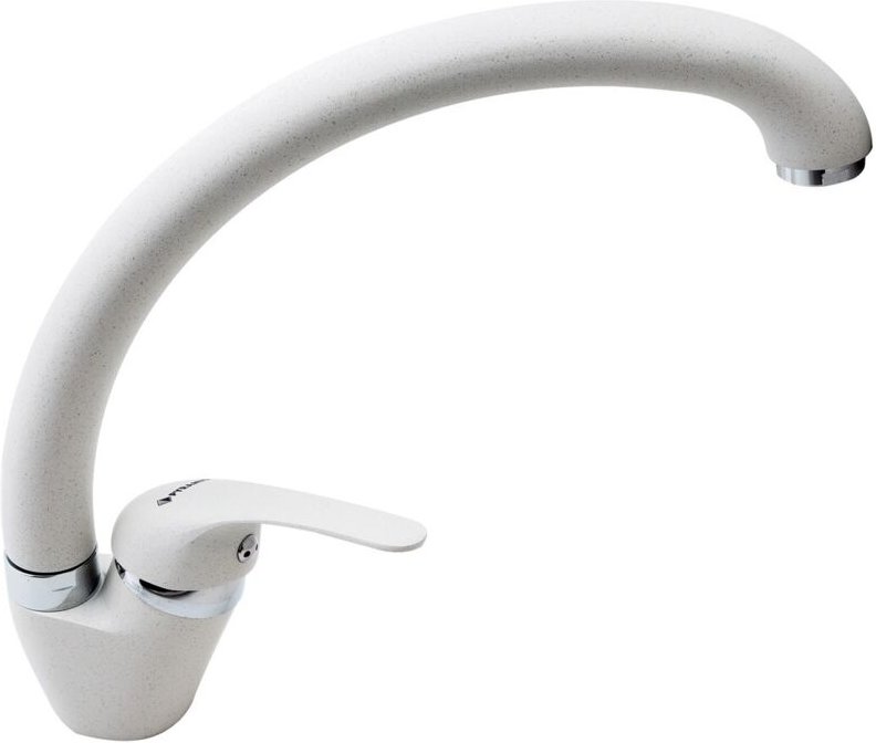 Pyramis 090919001 Spülbecken de Küchenarmatur, de Granit und mit festem Auslauf de Ossia - Polar white