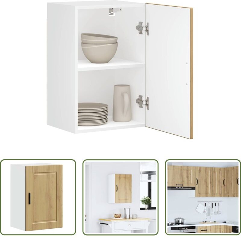 Wandregal - Küchen-Hängeschrank Porto Artisan-Eiche Holzwerkstoff