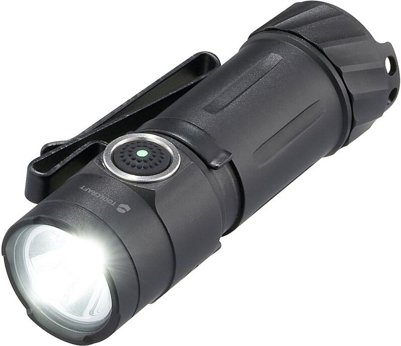 TO-9664728 Mini-Taschenlampe verstellbar, mit Gürtelclip, mit Notlicht-Funktion, mit Magn - Toolcraft