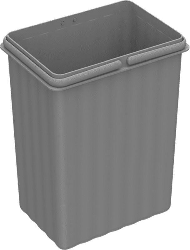 Hettich - Abfallsystem-Eimer, 7,8l, Bin.it Easy 9080061, Kunststoff grau