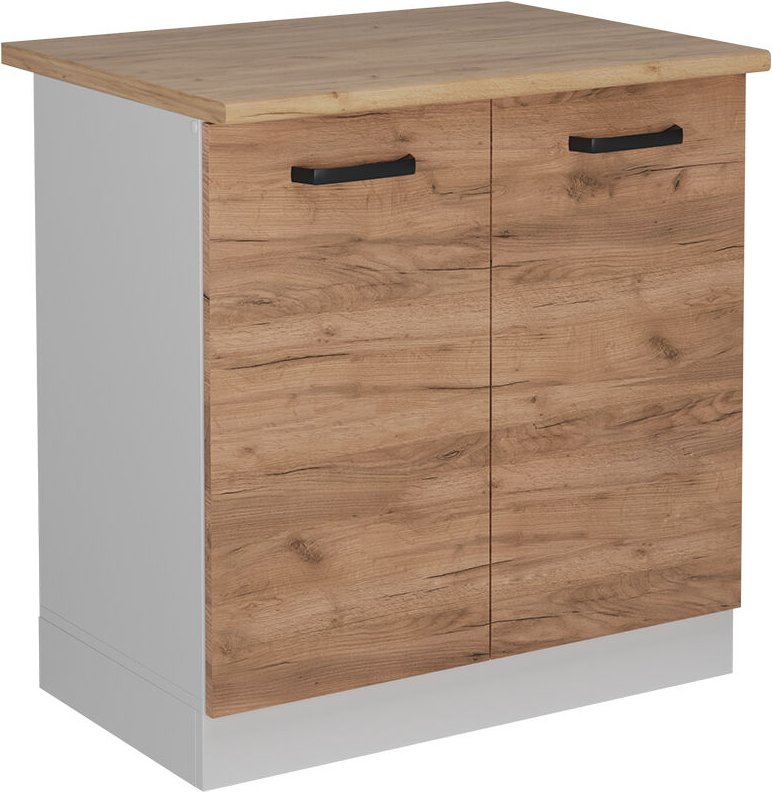 Vicco - Spülenunterschrank R-Line, Goldkraft Eiche, 80 cm ap Eiche