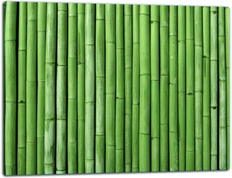 Glasschild Schneidebrett 52x40 Bambus