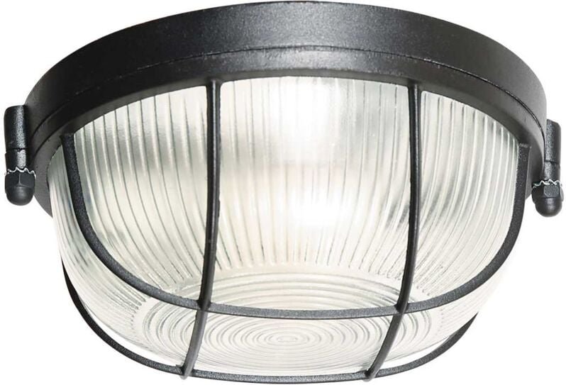 Mexlite - deckenleuchte - Lisanne - schwarz - glas metall - ø