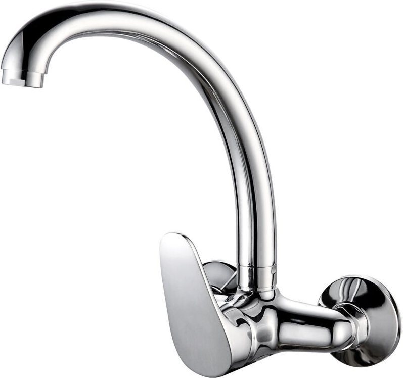 Einhand-Spültischmischer aus Java mit hochwandigem Rohrauslauf