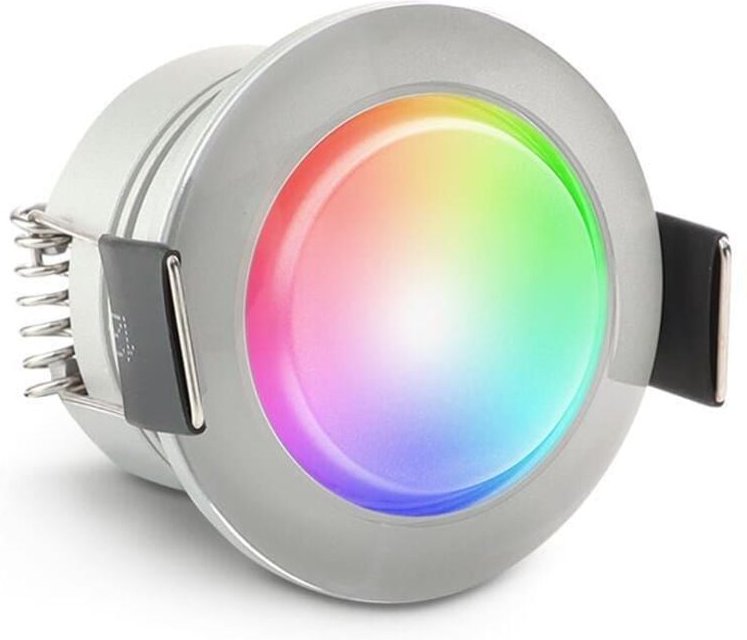 Einbaustrahler Mini Acryl Genova 3W IP65 durchverbindbar - Lichtfarbe: RGB+2700K
