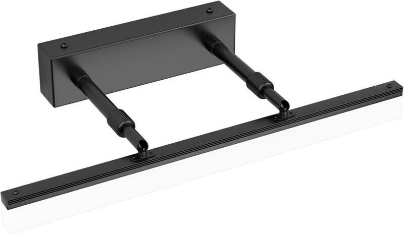 40 cm LED-Spiegelleuchte – IP44 Badezimmer-Wandleuchte – 9 W, 585 lm, 6000 K – Edelstahl und Aluminium – 180° verstellba...