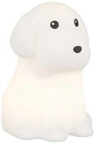 Nachtlicht Beistelllampe Dekolampe Weiß RGB Hund Farbwechsler Touch LED H 15,5cm