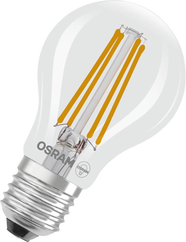 Osram - led Classic LED-Lampe mit Filament in klassischer Kolbenform, klarer Glasleuchtkörper, 3.8 w, E27 Fassung, eek a...