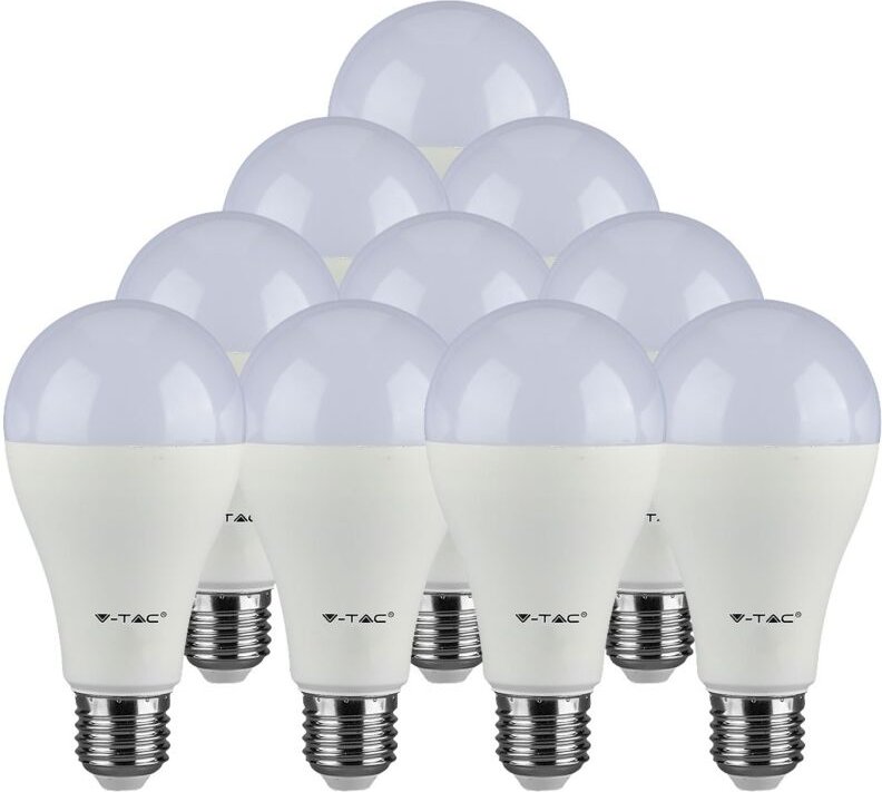 V-tac - 10er-Pack LED-Lampen - gls E27 - 15W - 20000h - Warmweiß 3000K