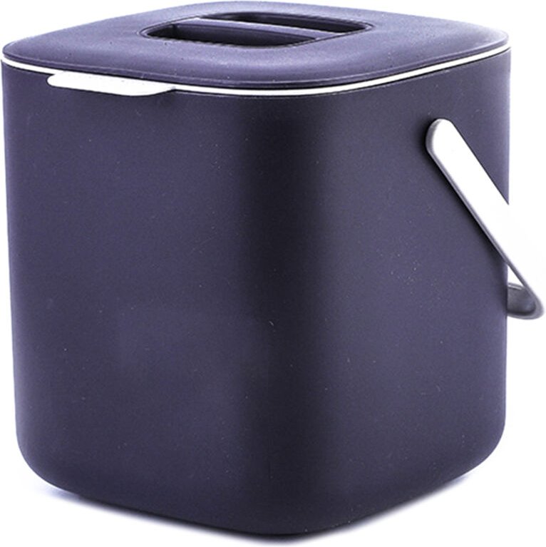 Kunststoff Küchenabfalleimer mit Müllbehälter Dunkelgrau