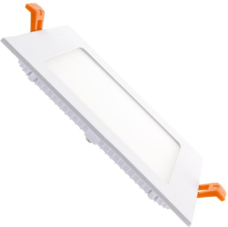 Thumbnail - Ledkia - led Einbaustrahler flach 9W Eckig SuperSlim Ausschnitt 135x135 mm 6000K Kaltweiß