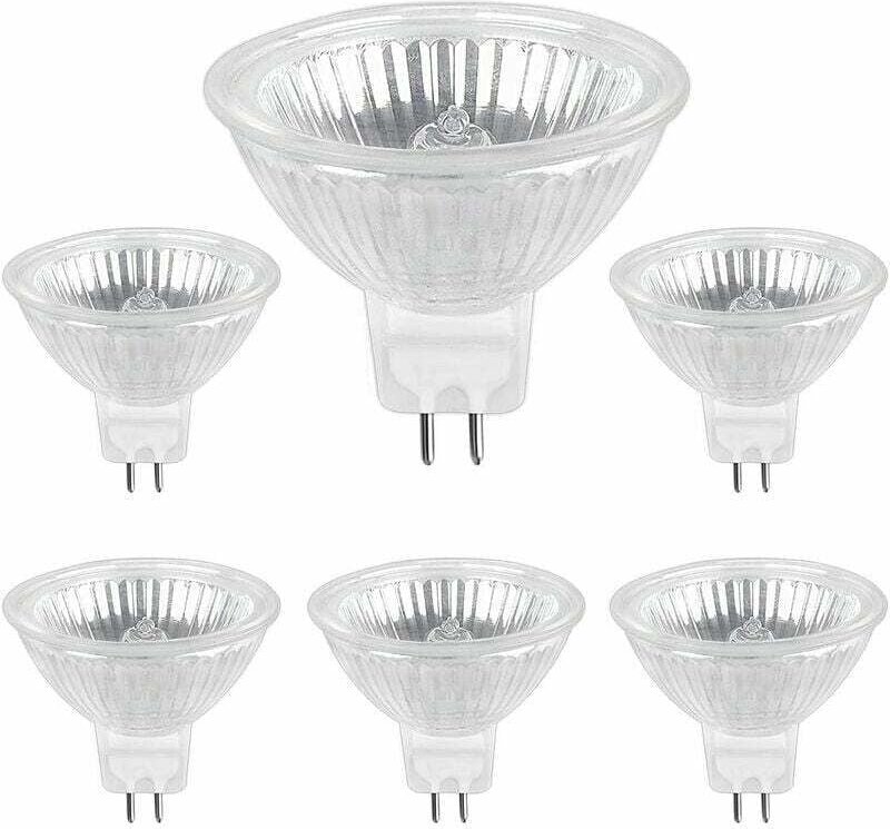 Tigrezy - Halogenlampe GU5.3 50W 12V, 800lm Warmweiß 2700K dimmbar, MR16 Halogenstrahler, 6 Stk